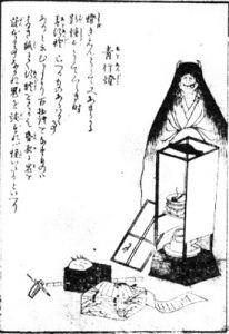 青行燈の姿を描いた図