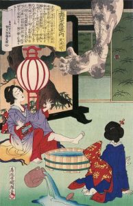 足洗邸の姿を描いた図