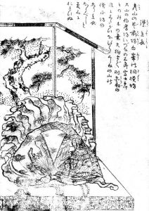 襟立衣の姿を描いた図