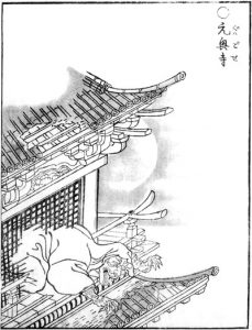 元興寺の姿を描いた図