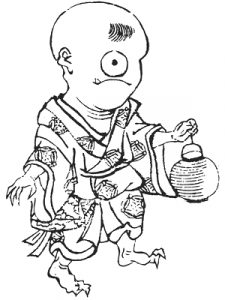 一つ目小僧の姿を描いた図