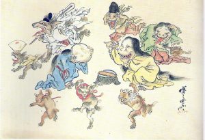 百鬼夜行の姿を描いた図