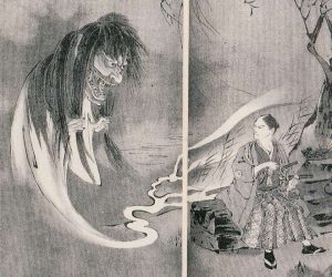 縊鬼の姿を描いた図