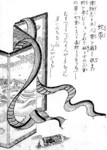 蛇帯の姿を描いた図