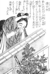 倩兮女の姿を描いた図