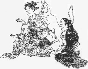 狐憑きの姿を描いた図