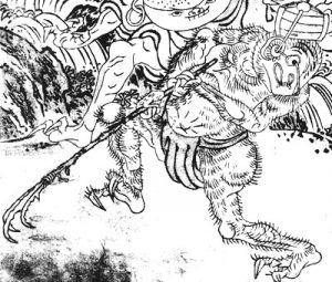 虎隠良の姿を描いた図