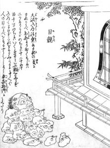 目競の姿を描いた図