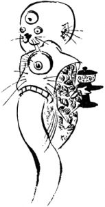 三つ目小僧の姿を描いた図
