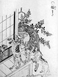 猫又の姿を描いた図