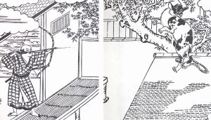 猫股の火の姿を描いた図