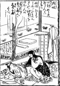 肉吸いの姿を描いた図