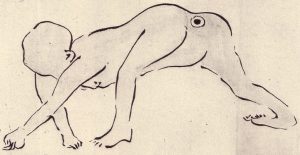 尻目の姿を描いた図