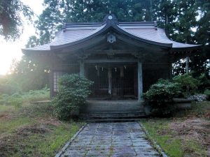 高井原山の神様の姿を描いた図