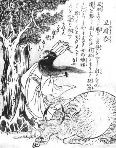 丑の時参の姿を描いた図