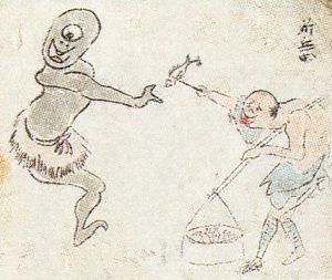 山爺の姿を描いた図
